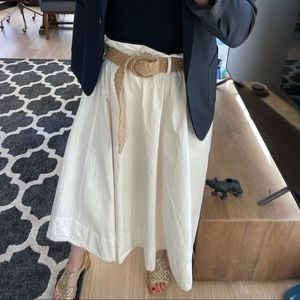 H&M Cream Belted Skirt